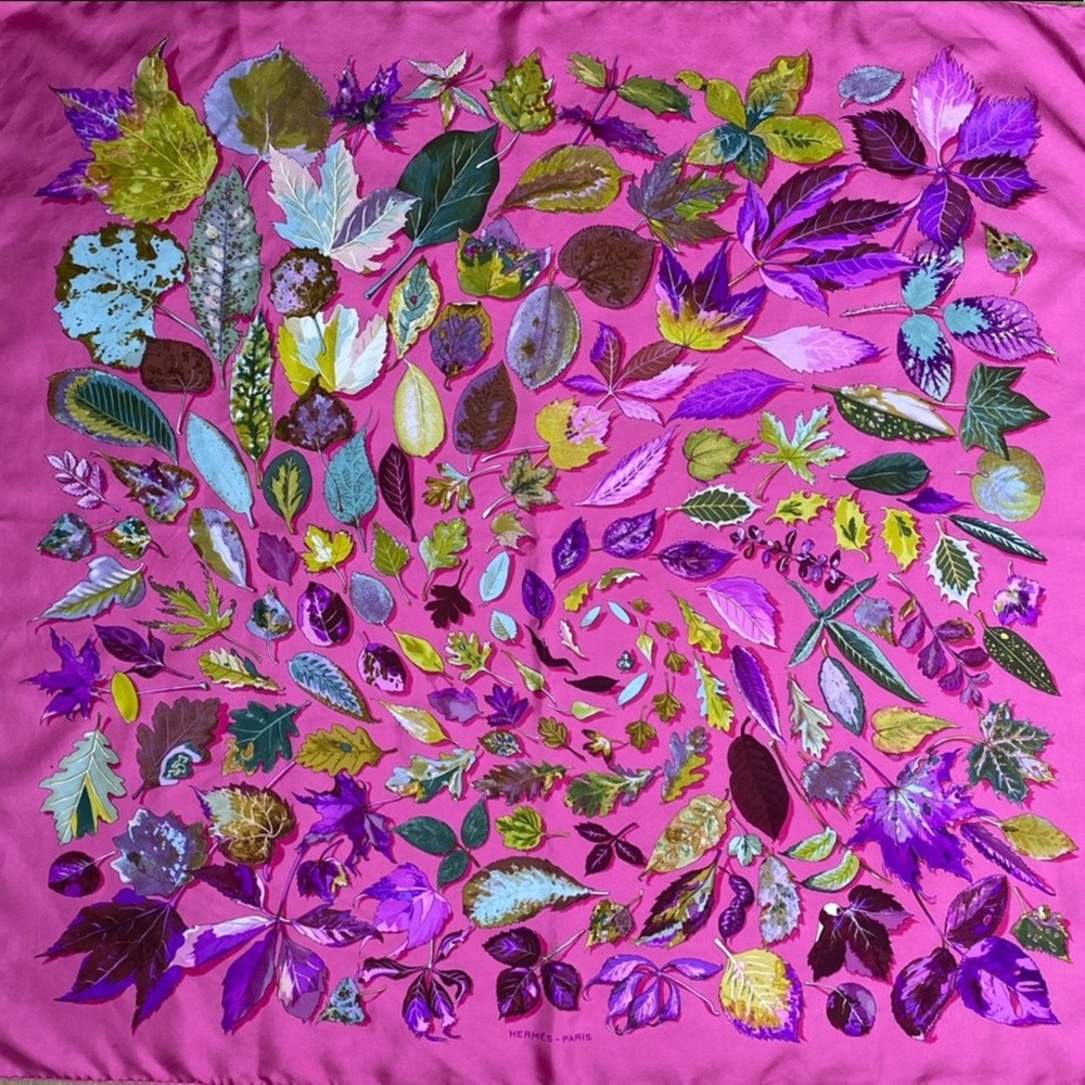 HERMÈS Tourbillon Twill Silk Scarf, 90 cm, Rare colorway